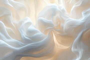 Obraz premium Soft, flowing fabric draped in gentle light.