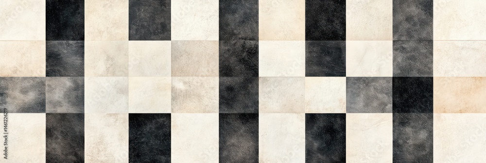 Poster checkered pattern of light and dark squares