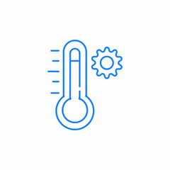 temperature setting icon sign vector