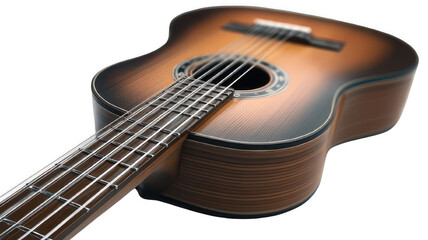 Obraz premium Realistic Guitar Close-up Transparent Background