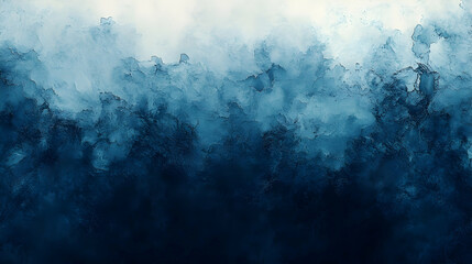 Obraz premium Abstract painting featuring a gradient of blues and grays.