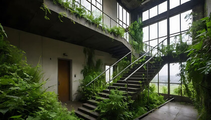 stairway to the house