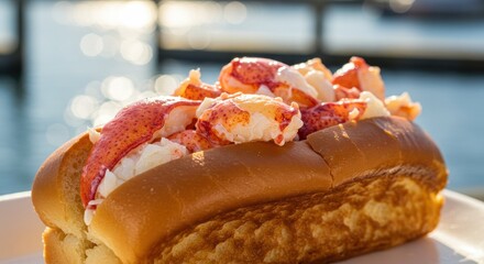 Delicious Lobster Roll by the Sea: A Culinary Delight