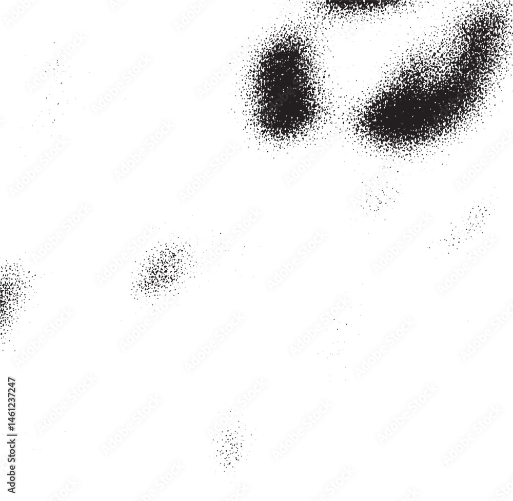 Poster a close-up shows a face composed of numerous tiny black dots creating an abstract representation.