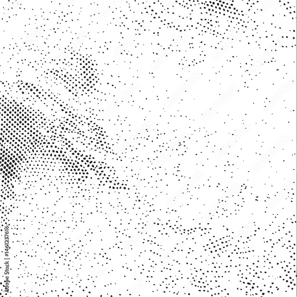 Poster a textured grayscale of numerous small dots and scattered points.