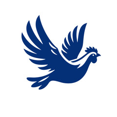 Obraz premium Majestic Blue Bird in Flight: Graceful Wings, Soaring High