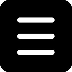 Obraz premium Ícones de Menu Minimalistas em Estilo Flat – UI/UX, Web e Mobile, perfeitos para interfaces de usuário (UI/UX), design de aplicativos mobile, web - Minimalist Menu Icons in Flat Style – UI/UX, Web