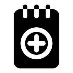 Fototapeta premium Simple medical-related icon for healthcare apps, clinics, appointment scheduling, health tracking, medical services, and patient management.