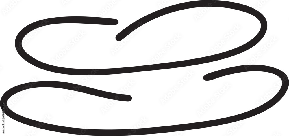 Poster two simple curving lines create a balanced and flowing