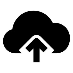 cloud computing solid icon