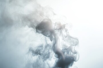 Abstract view of swirling, ethereal smoke patterns.