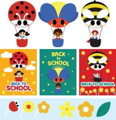 Kids with bug balloon 