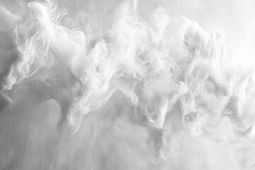 Fototapeta premium Abstract swirls of white smoke in motion.