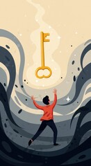 Reaching for the Golden Key: A Journey of Hope and Aspiration
