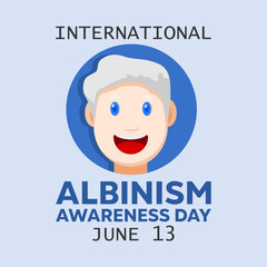 vector graphic of International Albinism Awareness Day, ideal for International Albinism Awareness Day celebration.