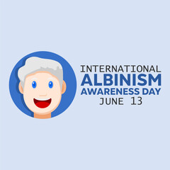 vector graphic of International Albinism Awareness Day, ideal for International Albinism Awareness Day celebration.