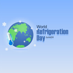 vector graphic of World Refrigeration Day, ideal for World Refrigeration Day celebration.
