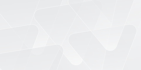 3D white geometric abstract background overlap layer on bright space with rounded triangles effect decoration. Graphic design element modern style concept for banner, cover, or brochure