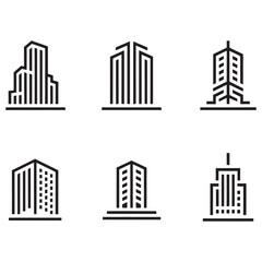 Obraz premium House icon sec vector, building icon set Vector