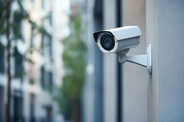 CCTV security camera monitoring surrounding area for safety and surveillance measures