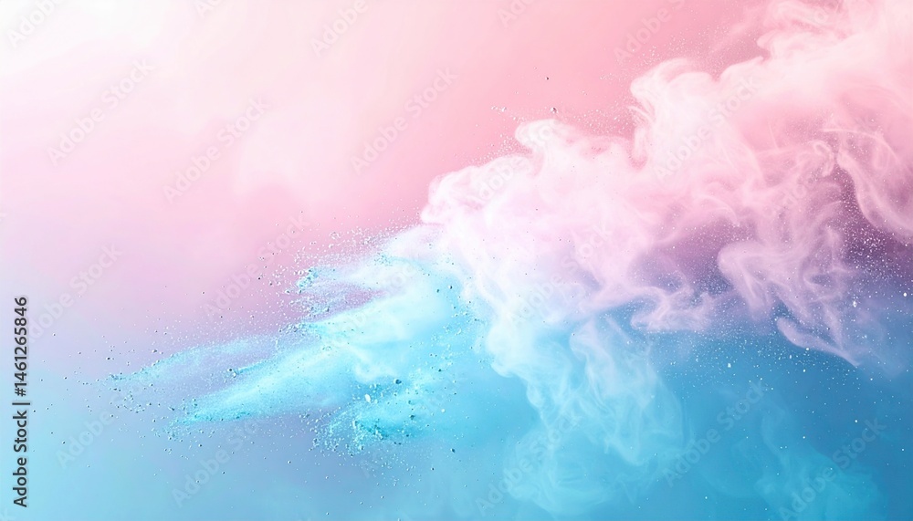 Poster dynamic colorful smoke patterns in abstract art digital artwork vivid environment creative viewpoint