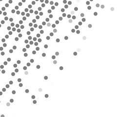 Halftone Dots Pattern Corner Border