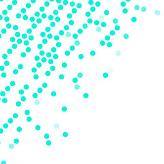 Halftone Dots Pattern Corner Border
