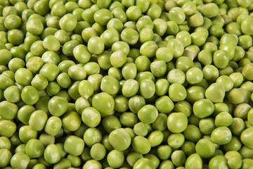fresh green peas texture background