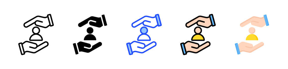 Customer Retention Icon Collection With Multiple Styles