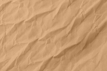 Abstract wrinkled brown crumpled paper texture background