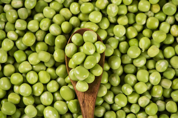 fresh green peas texture background