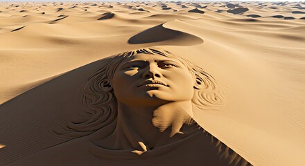 a dune ridge in the middle of the desert-gigapixel-art-scale-_x