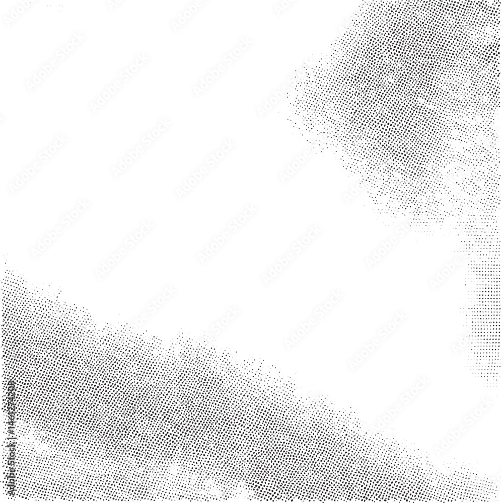 Poster abstract grayscale texture forms a diagonal corner.