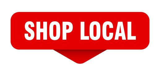 shop local sticker. shop local sign on transparent background