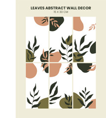 LEAVES ABSTRACT WALL DECOR