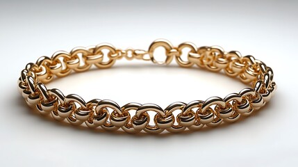 Obraz premium Gold Chain Bracelet Elegant Fashion Jewelry High Resolution Images For Microstock Platforms