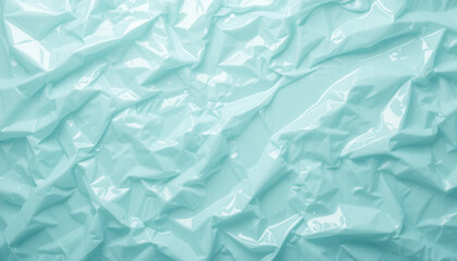 Obraz premium Pale Cyan Fabric with Gentle Wrinkles and Highlights.