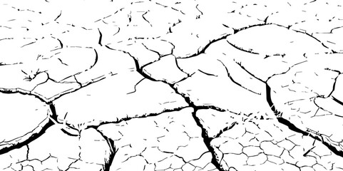 The white background features irregular patterns resembling parched earth.Gray textured background with blank space.Cracked white background with a dry, textured style.
 