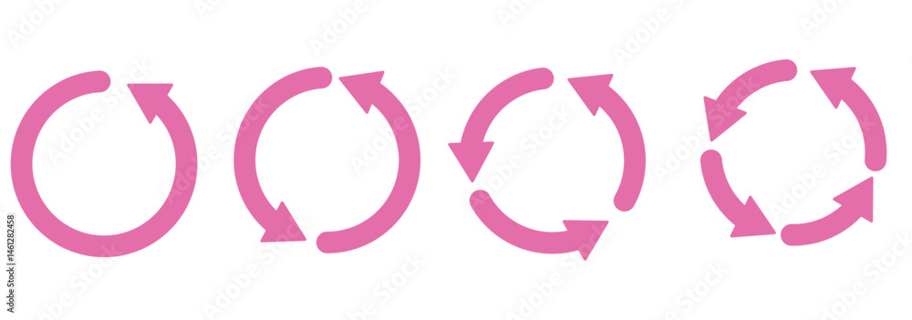 Poster refresh vector icon set black filled and outlined style. refresh, restart or reload vector symbol.