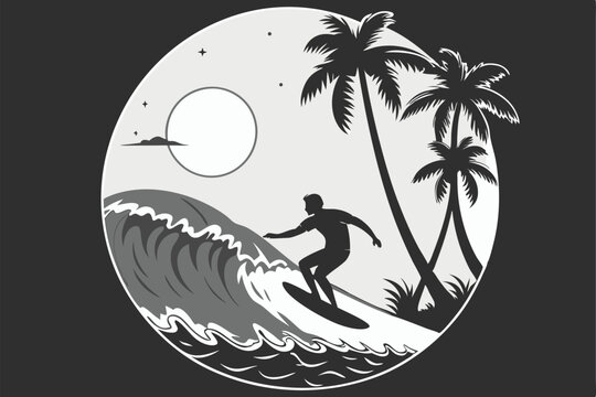 Beach Scene Black And White Images – Browse 52,786 Stock Photos ...