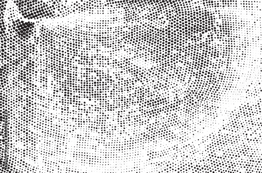 Poster a close-up portrait reveals a textured patterned face with numerous small dots.