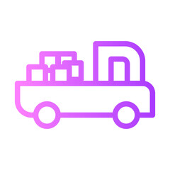 delivery gradient icon