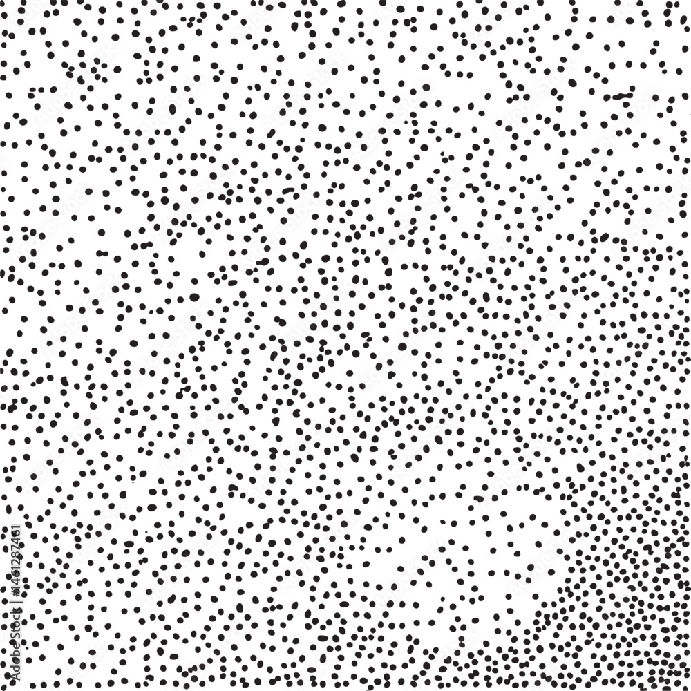 Poster a dense scattering of small dark dots creates a textured background.