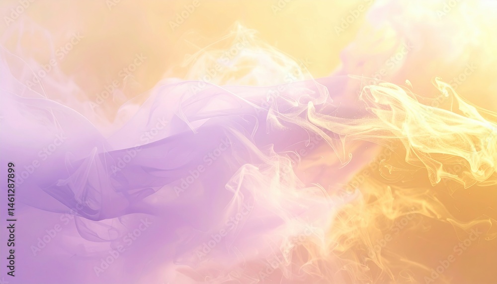 Poster dynamic colorful smoke waves abstract art studio digital artwork ethereal atmosphere close-up view c