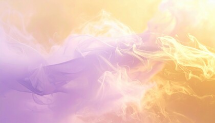 Fototapeta premium Dynamic colorful smoke waves abstract art studio digital artwork ethereal atmosphere close-up view creative expression