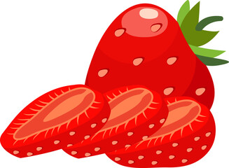 Sliced Fruit Illustration
