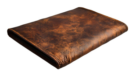 Leather desk pad with cut out background, photorealistic image of desktop item for business supply catalogues and interior design concepts