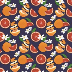 Orange rush pattern