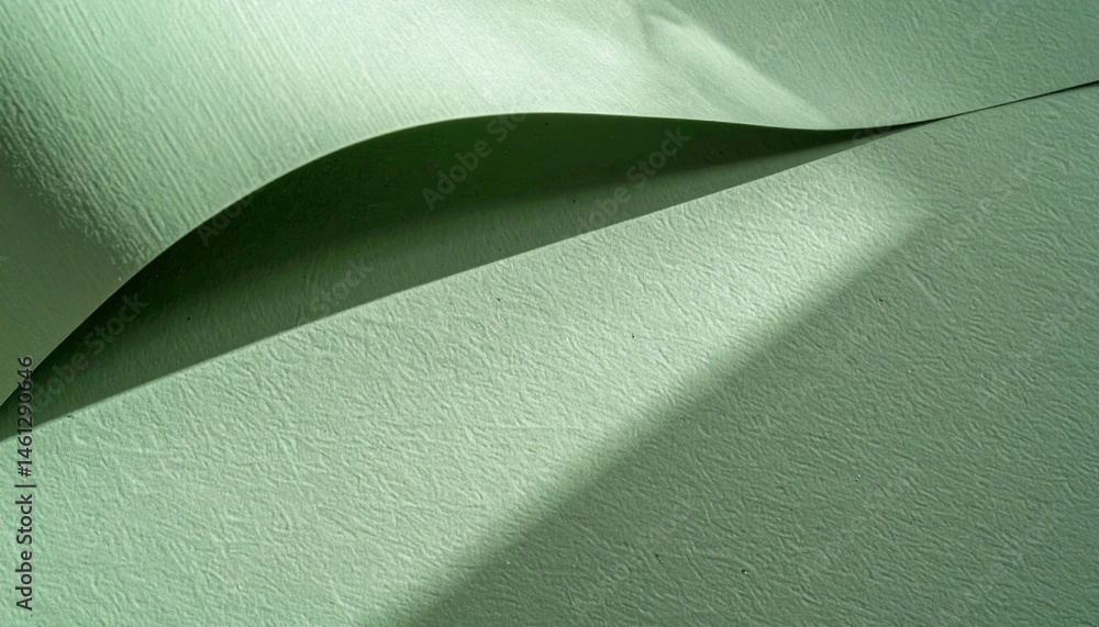 Aufkleber textured green paper waves studio abstract photography minimalistic setting close-up view artistic c