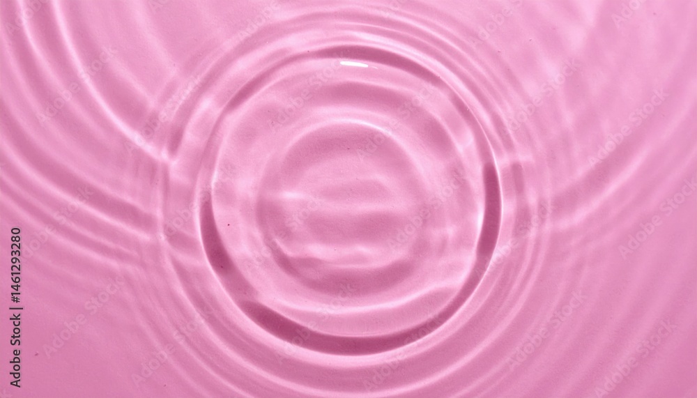 Poster rippling water action pink surface abstract visuals calm environment close-up view fluid dynamics fo